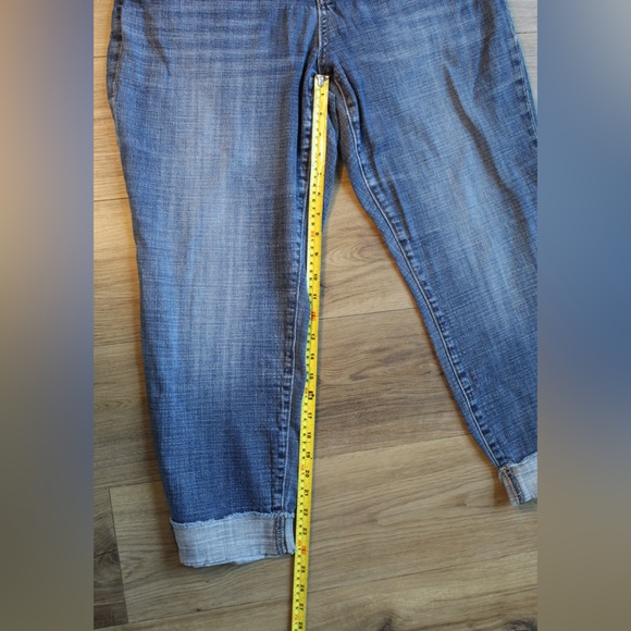 Kut from the Kloth Size 16W Ankle Straight Leg Jeans Cuffed Hem Raw Edge Women’s - Picture 9 of 9